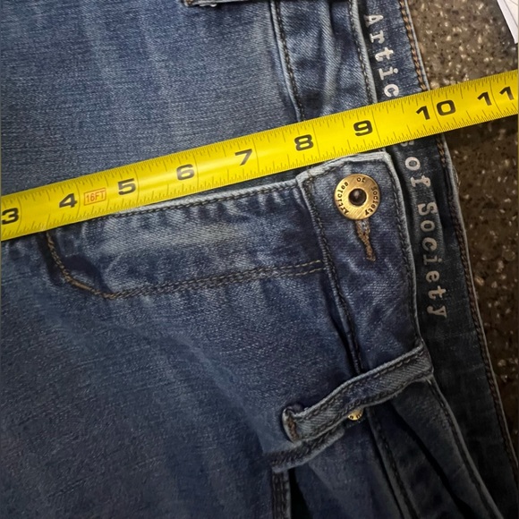 Articles Of Society High Rise Blue Jeans Denim Classic Straight Leg - Picture 13 of 14